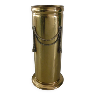 Umbrella stand in English gilded brass