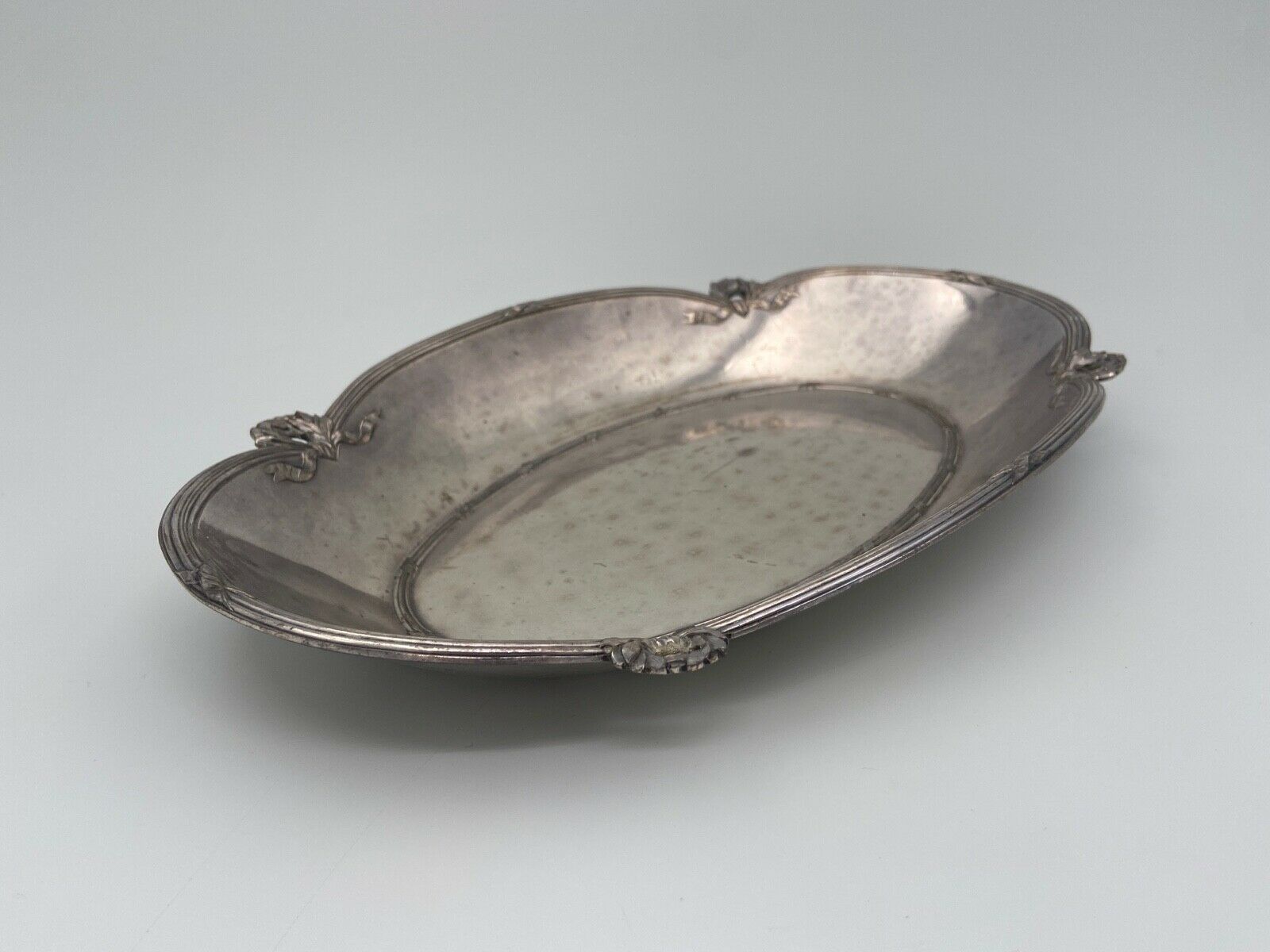 Silver metal panetiere louis xvi style 1900 goldsmith gallia 5401