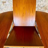 Extendable dining table in teak, butterfly extension by Van Pelt circa 1960.
