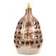 Large brown ceramic lamp signed, 1970s
