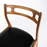 A set of four dining room chairs of teak of danish design, 1960s