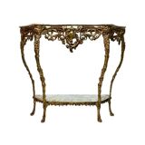 Console vintage en bronze