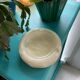 Vintage white marble ashtray
