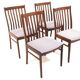 Set of 4 Scandinavian oak chairs, Sweden, 1960