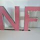 Vintage iron letter N