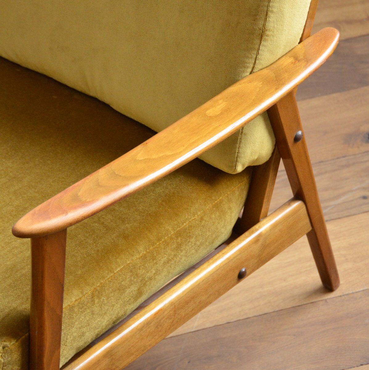 Pair of Scandinavian teak armchairs 1960s