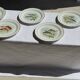 Set of 6 vintage Limoges porcelain plates with fish design.