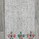 2x8 white & black vintage runner rug 61x234cm