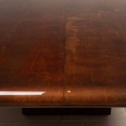 Coffee table model 2315 in parchment and mirrors by Giorgio Tura for Tura, 1980
