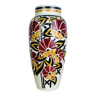 Vase art déco modèle Pergola, Keller & Guérin Lunéville