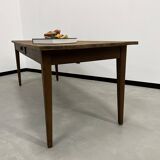 1950s farmhouse table in oak and pine