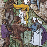 Decorative panel by Claude Vayssier ceramist in Vallauris