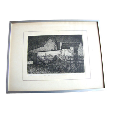 Engraving artist's proof located and signed
