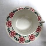 Duo of cups and saucers ceramic st amand