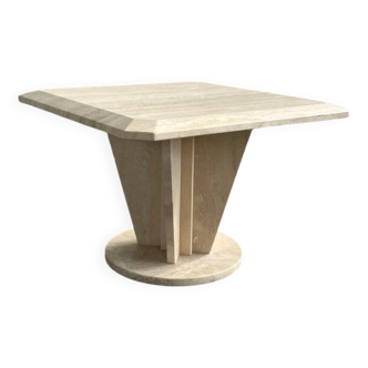 Vintage 1970s travertine coffee table