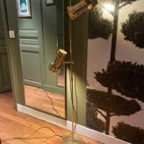 Danish reading lamp 2 height-adjustable reflectors in gold brass Frandsen