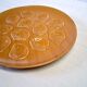 Brown ceramic oyster serving dish in good condition