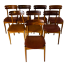 Scandinavian dining chairs, set of eight, 1960s