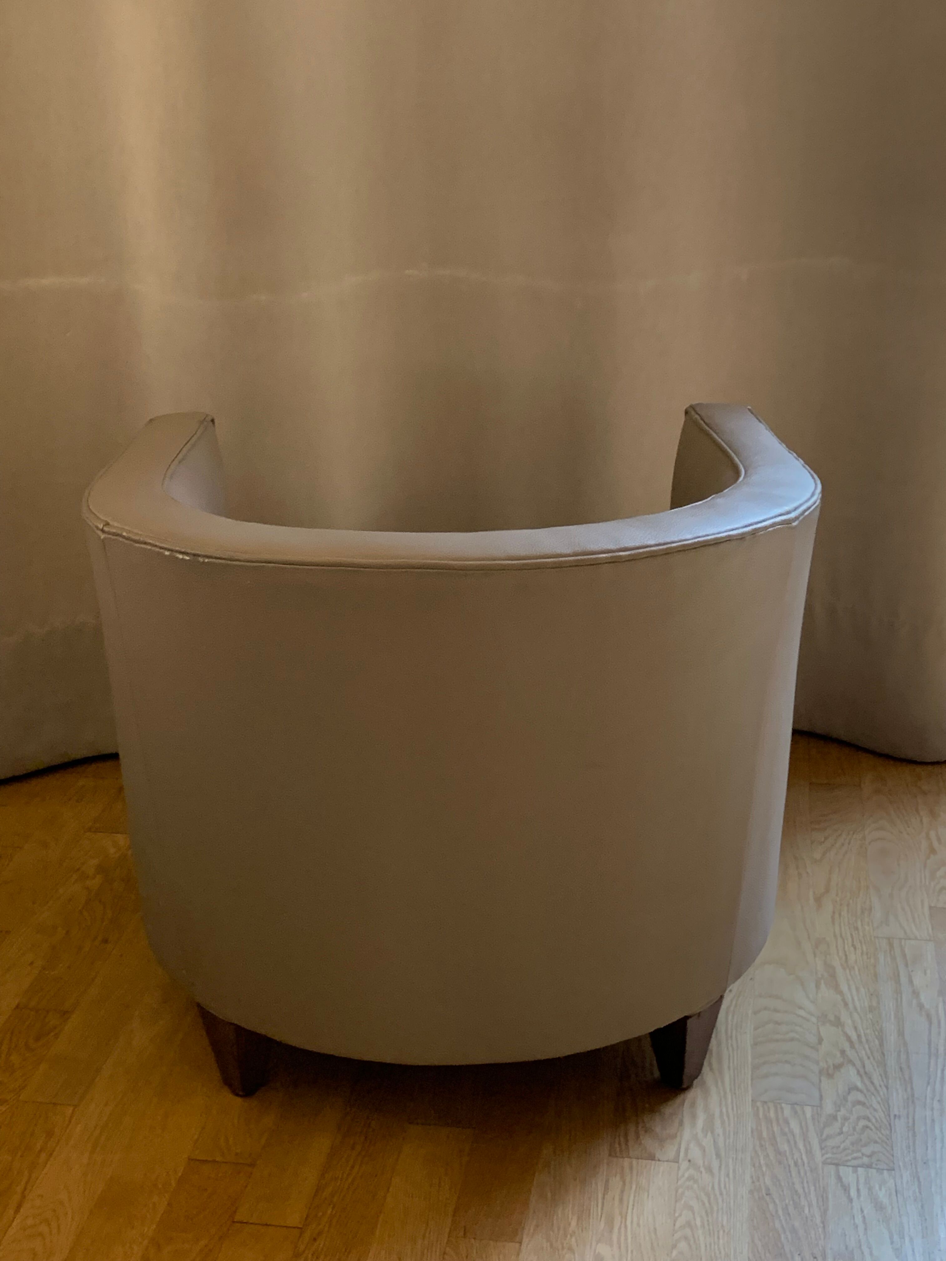 Fauteuil modèle Normandie Philippe Hurel taupe