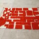 Handmade Moroccan wool rug, large size 250x150 cm, handcrafted.