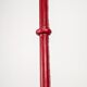 Jacques Adnet floor lamp in red leather, mid-century modern, France, 1960s