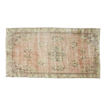 Anatolian handmade vintage rug 286 cm x 150 cm