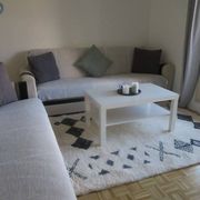 White handmade traditional wool rug 300/200cm