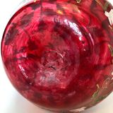 Carafe blown glass enamelled paint