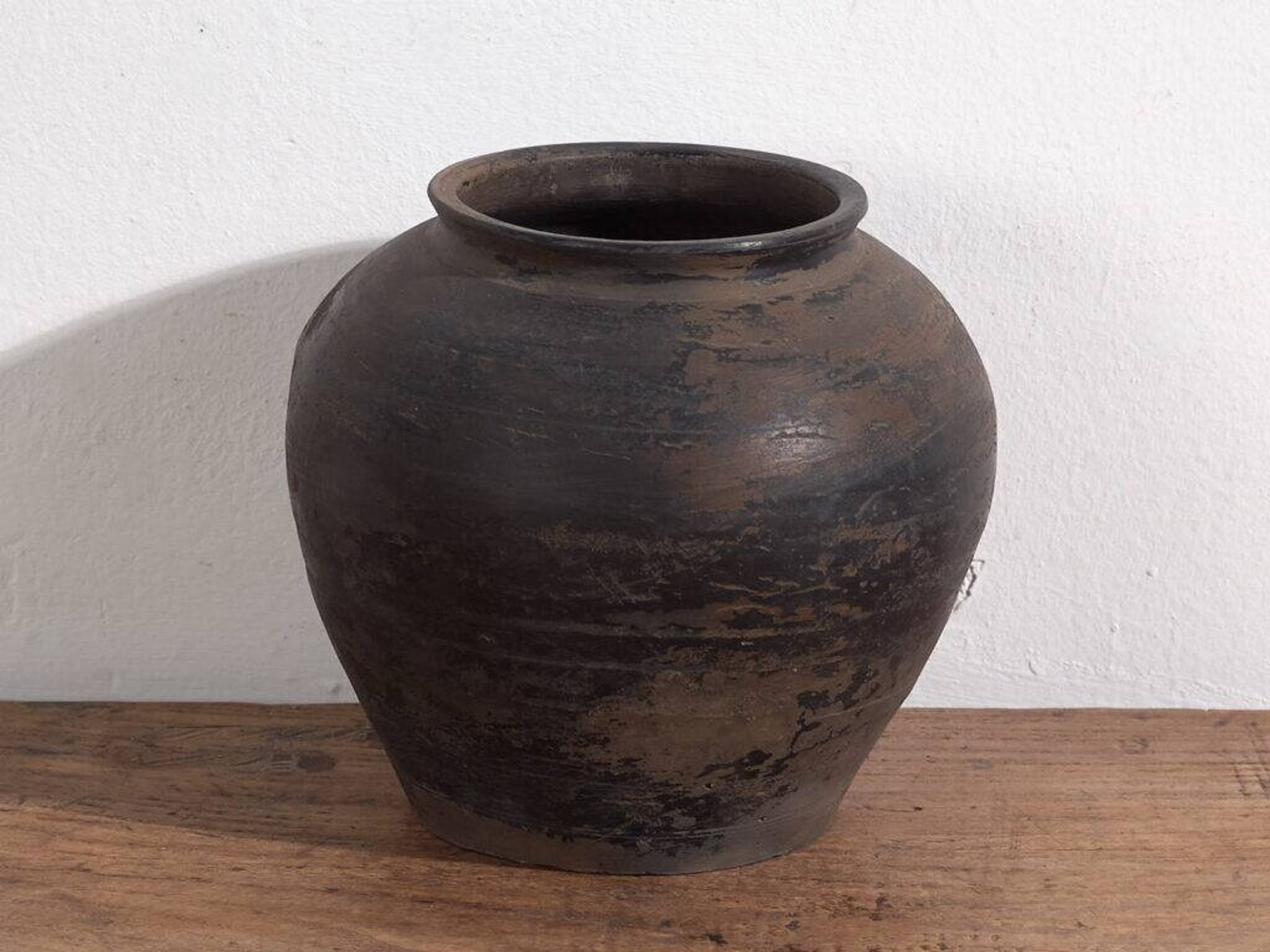 Ancient Asian vase in wabi-sabi style (c.1900) #14
