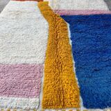 Handmade pure wool rug, size 100 x 200 cm