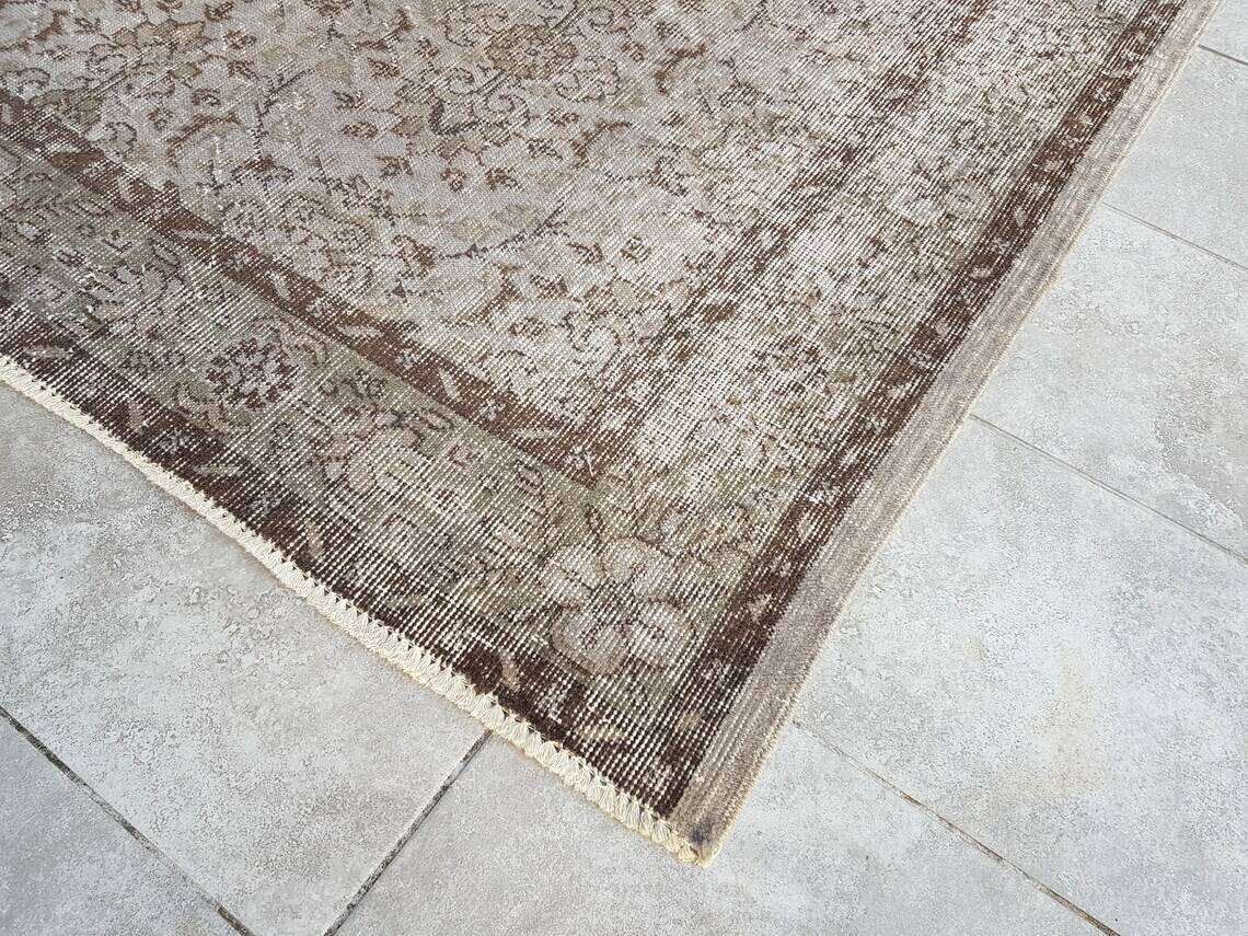 Turkish Handmade Vintage Tribal Rug sku v512