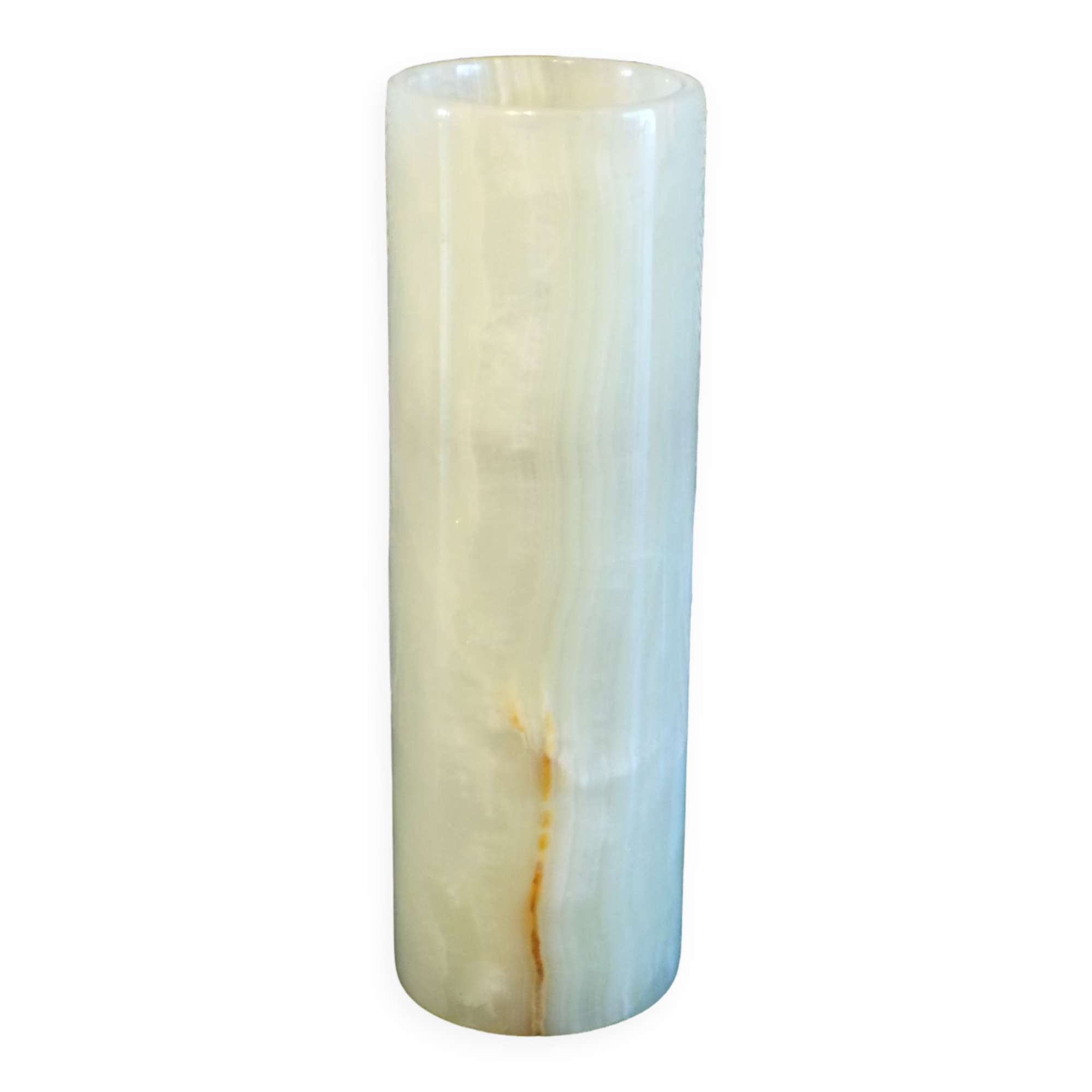 Onyx roll vase h=24cm