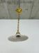 Art Nouveau pendant lamp in brass