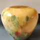 Ovoid-shaped vase, in blown art glass. Speckled inclusions