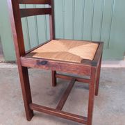 4 straw chairs.