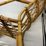 Fauteuils rotin années 50 la paire