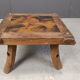 Vintage copper plated brutalist coffee table, 1970s
