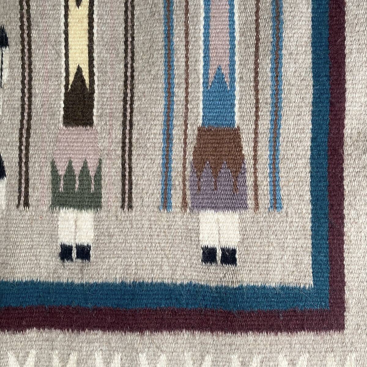 Navajo rug woven in the late 1980s.