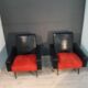 Paire de fauteuils vintage style avion