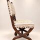 Set of 4 High Renaissance Chairs Carved Walnut 19th Century