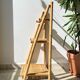 Vintage folding bamboo shelf 1950