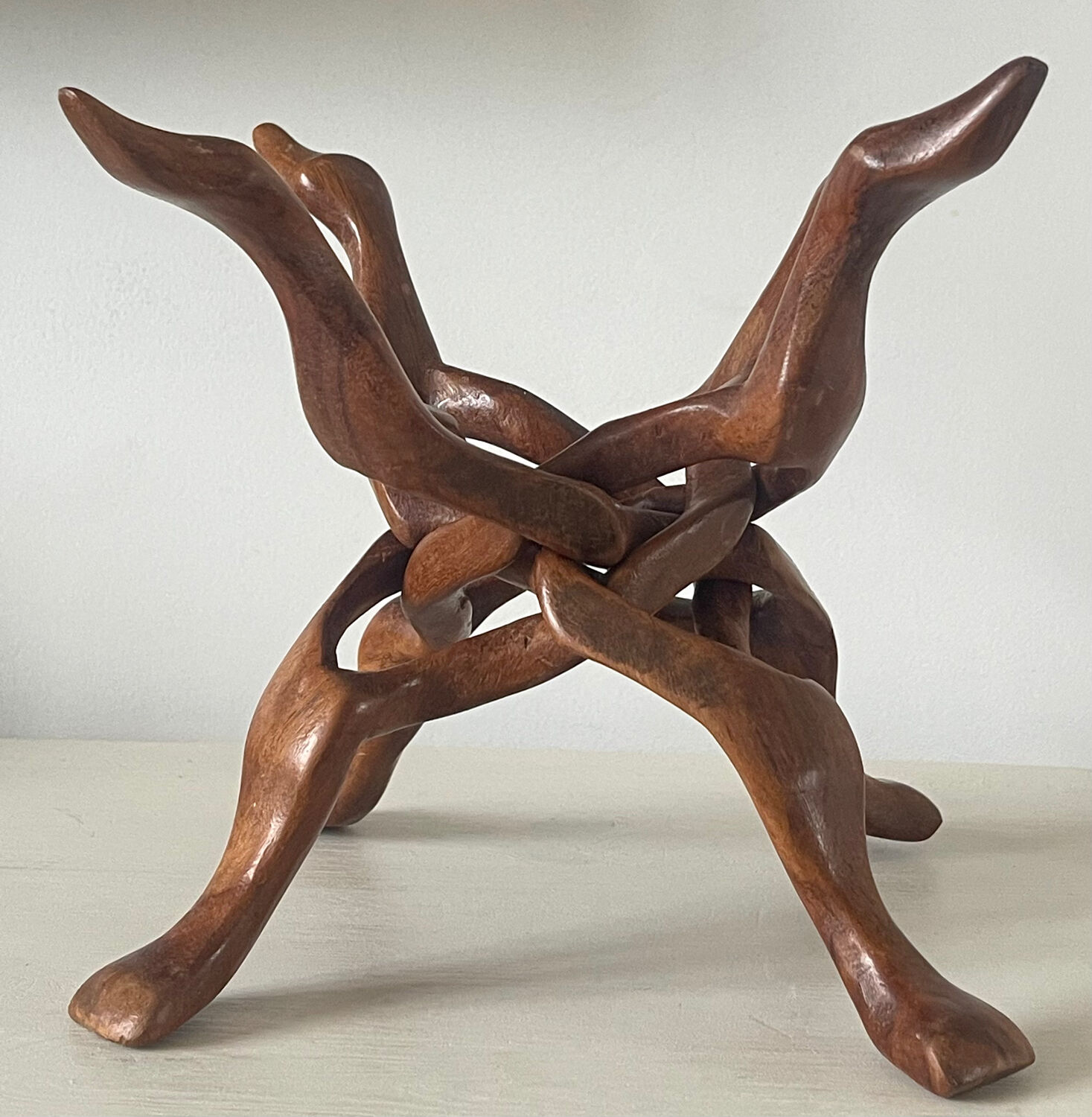 Modernist wooden sculpture