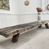 Large 1900 oak coffee table