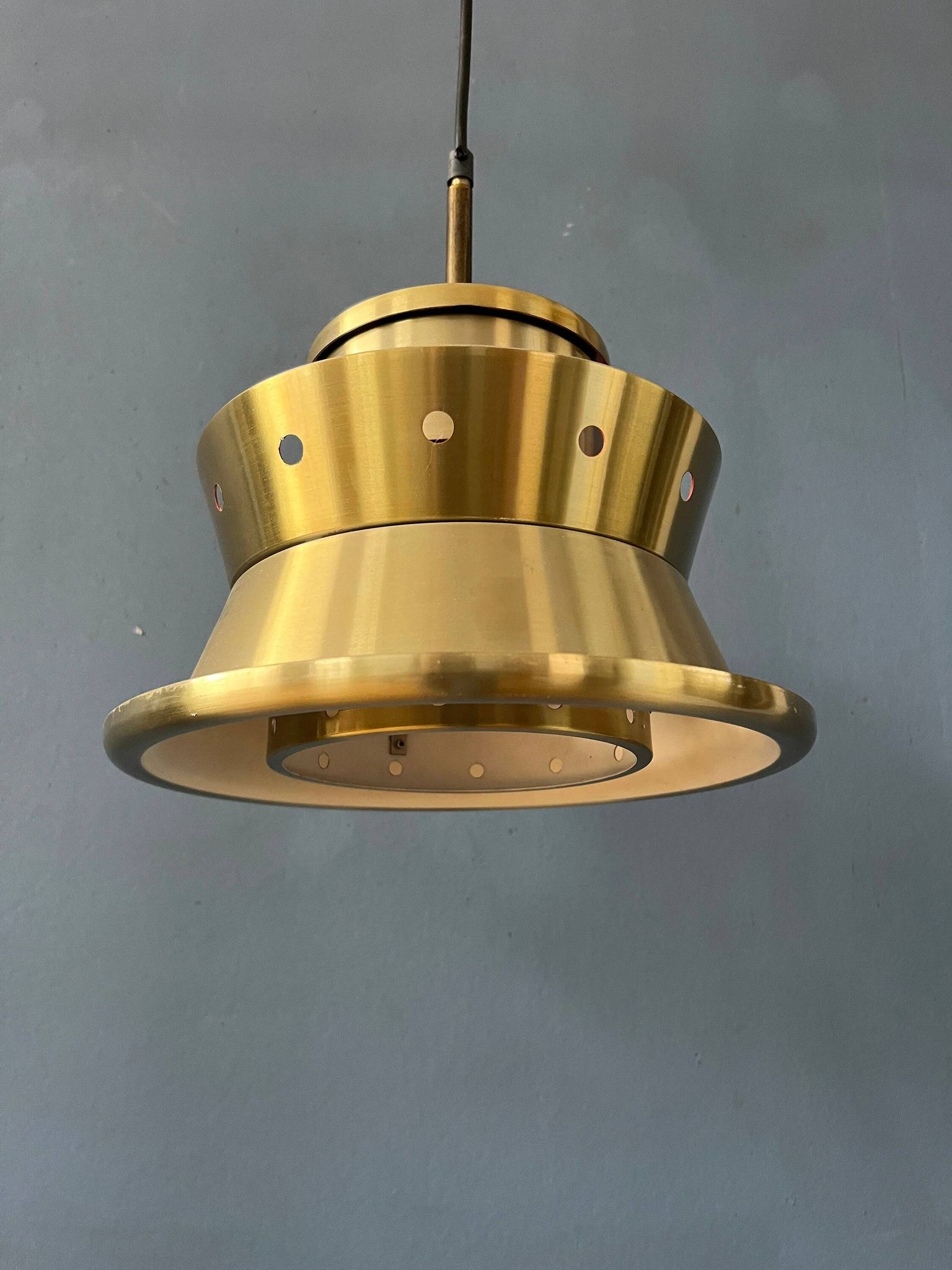 Suspension Space Age metallic Doria Leuchten