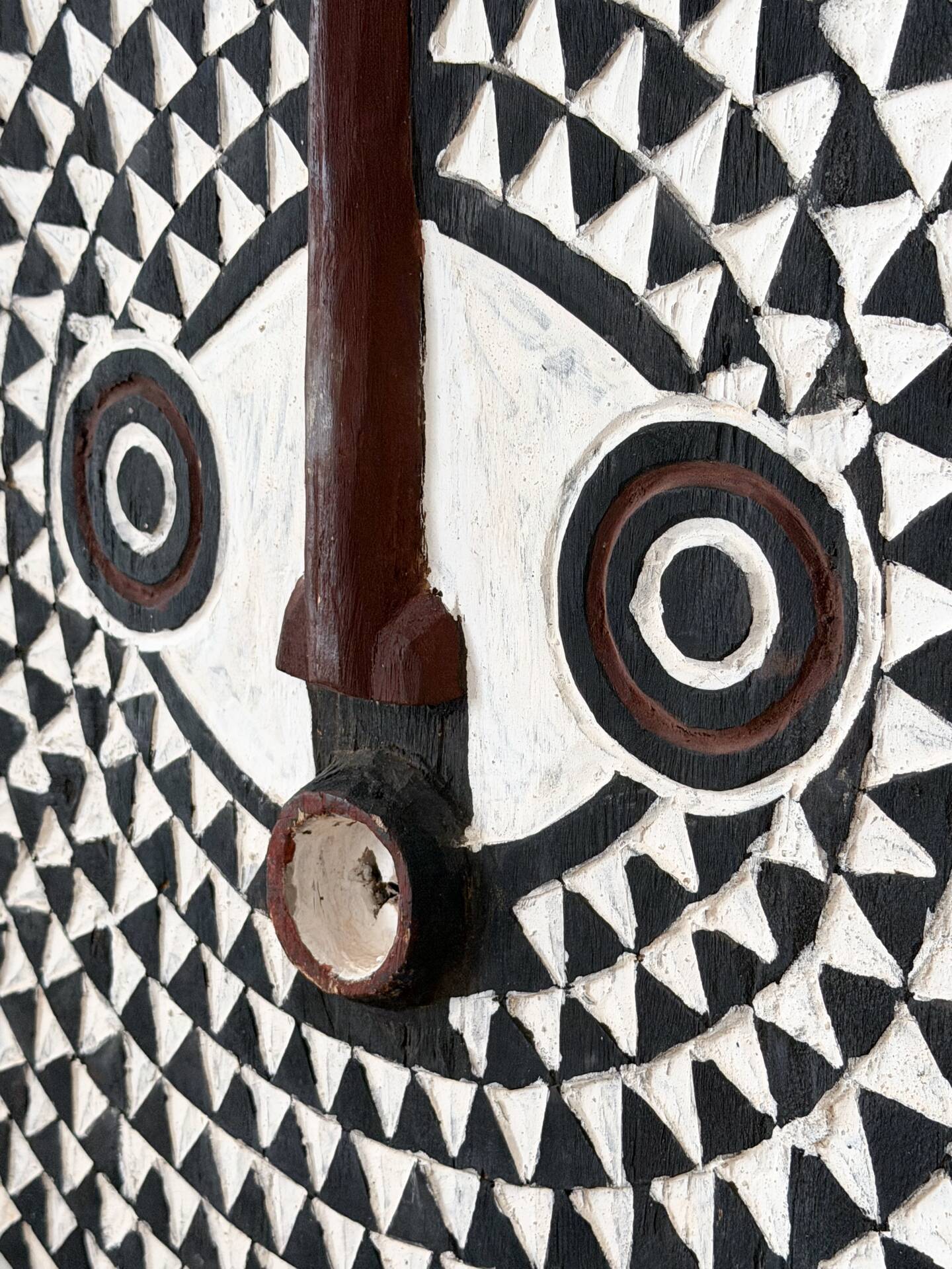 Large wooden sun mask (Burkina Faso)