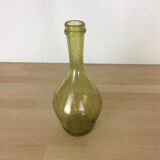 Vase en verre bullé vert
