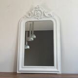Late 19th century mirror with decorated pediment