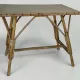 Side table / coffee table in rattan and bamboo, 1960s
