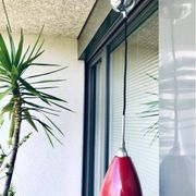 Long cable lacquered metal suspension