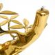 70s coffee table, model Bonsai by Willy Daro, made of brass and fire-gilded